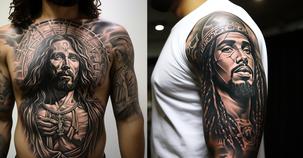 Exploring Beautiful Black Jesus Tattoo Designs 2