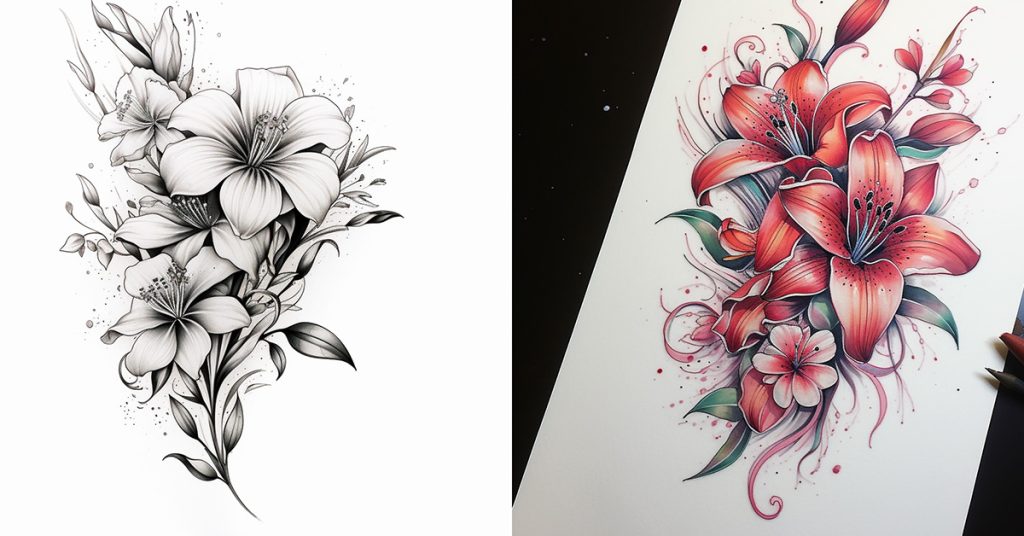 flower tattoo design 4