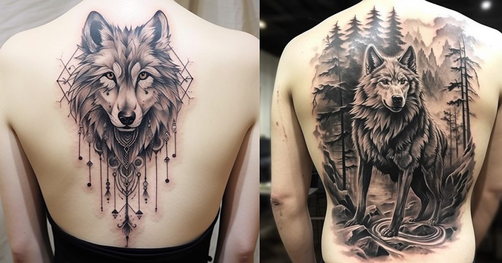wolf tattoo design 2