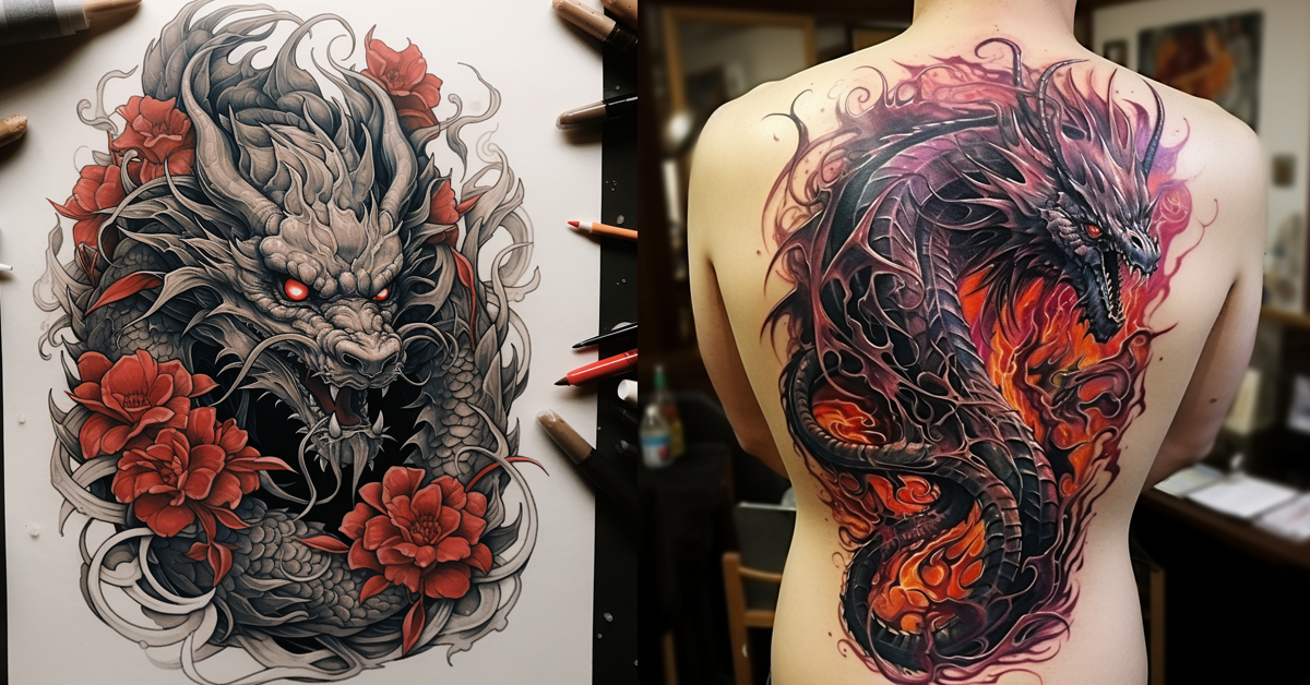 dragon tattoo design 3