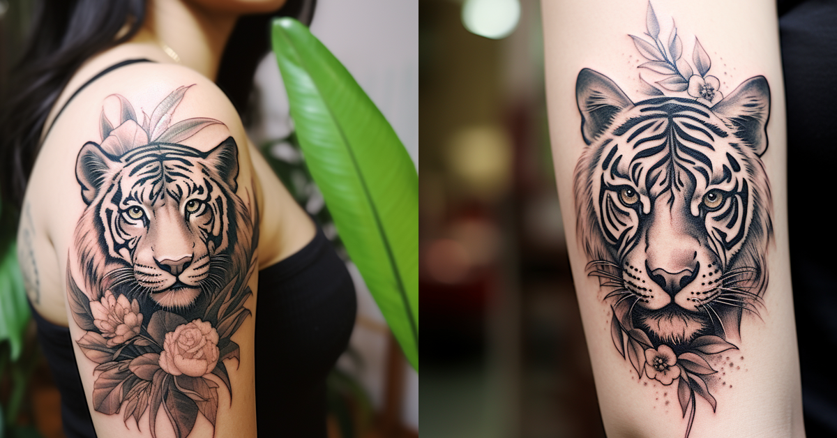 simple tiger tattoo design 4
