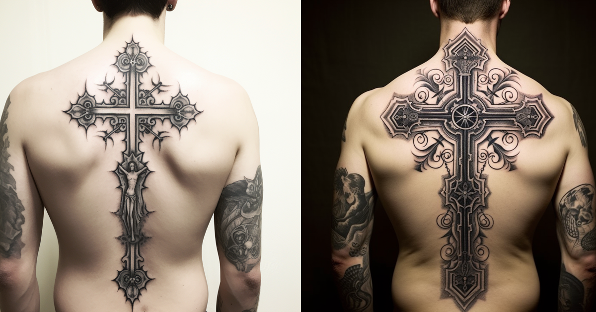 three cross tattoo design