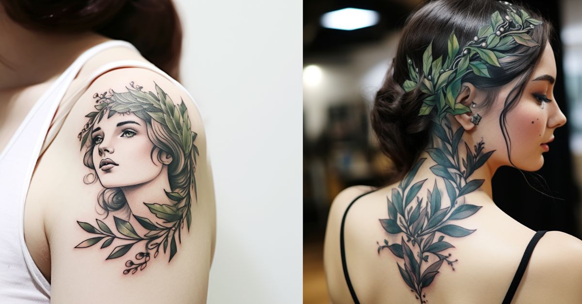 laurel wreath tattoo design