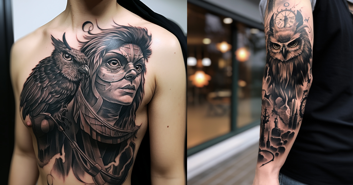 owl tattoo design